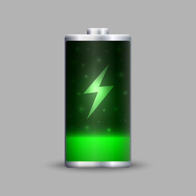 Full energy battery charge.