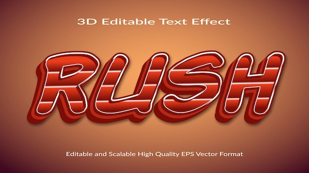 Fully Editable High Quality 3d Text Effect