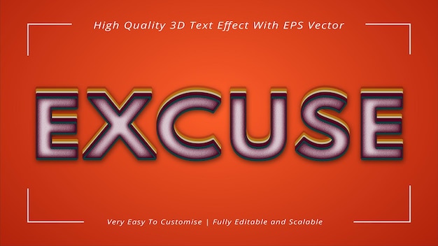 Fully editable high quality 3d title text effect eps vector format template design