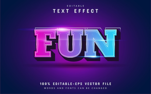 Fun 3d text effect with gradient