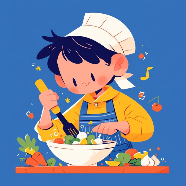 Vector fun childrens day cooking classes for families