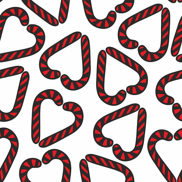 fun Christmas candy sticks seamless pattern