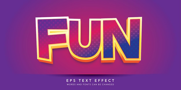 fun editable text effect