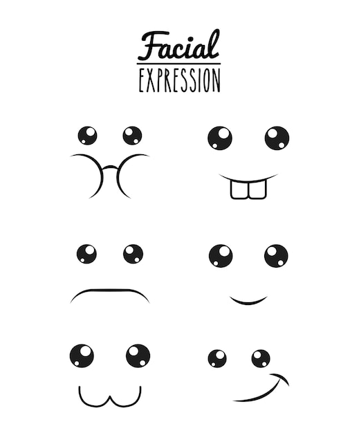 fun expression facial design