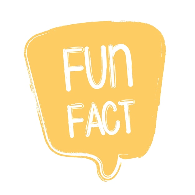 Fun Fact on doodle speech bubble