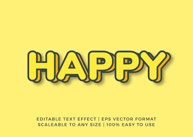 Fun Happy Casual Text Effect