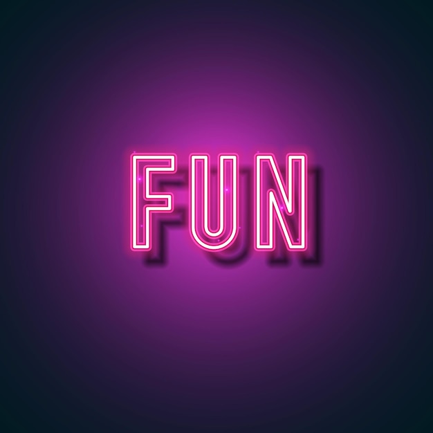 Fun neon design Pink neon light