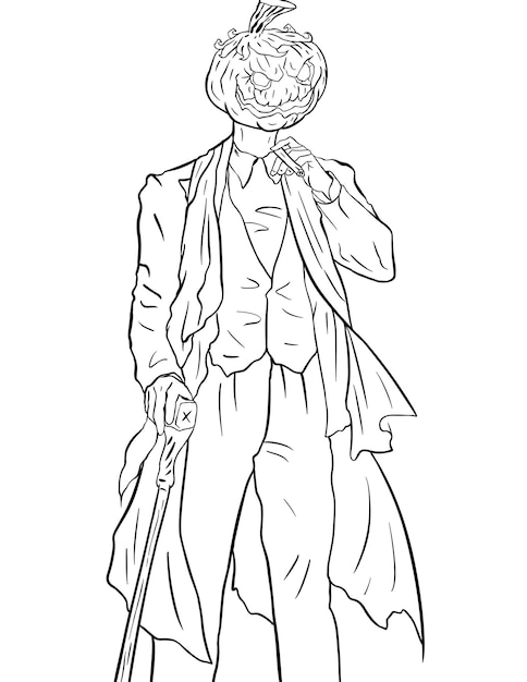 Fun scary  Halloween coloring pages Costumes