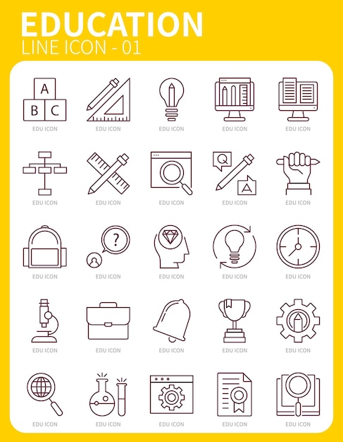 fun school study learning icon