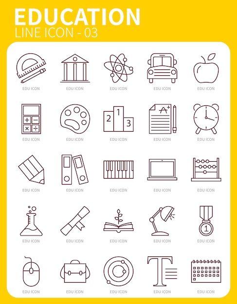 fun school study learning icon