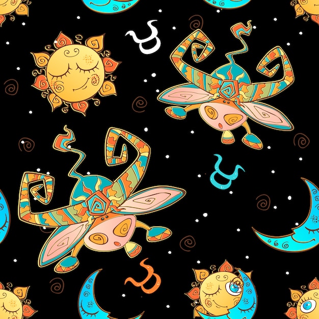 A fun seamless pattern for kids.