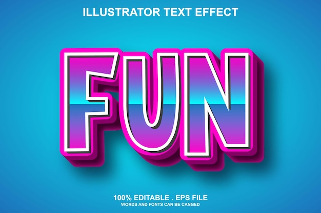 fun text effect editable