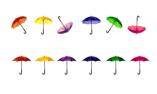 fun umbrellas single in different colors