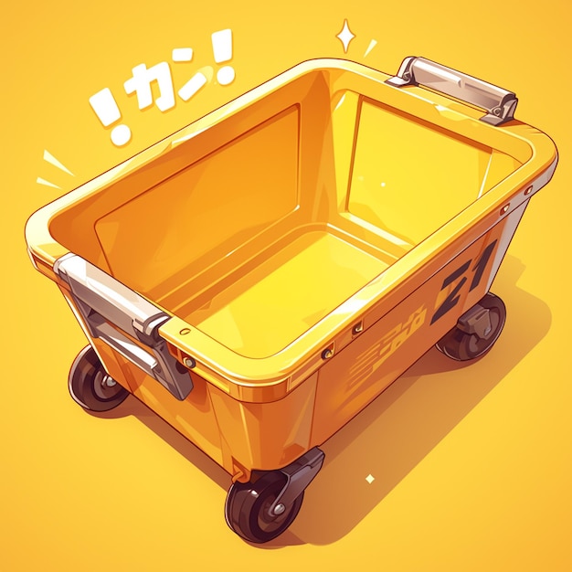 Functional utility cart with wheels