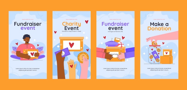 Fundraising event instagram stories