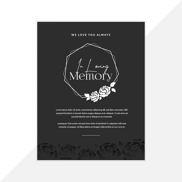 Funeral Card Template