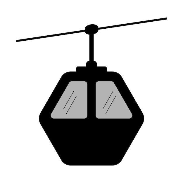 Funicular icon vector