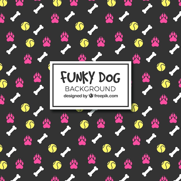 Funky dog background