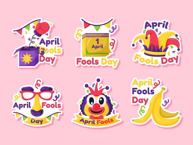 Funny April Fools Sticker Collection