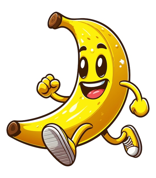 Funny Banana Fruit vector vector clipart