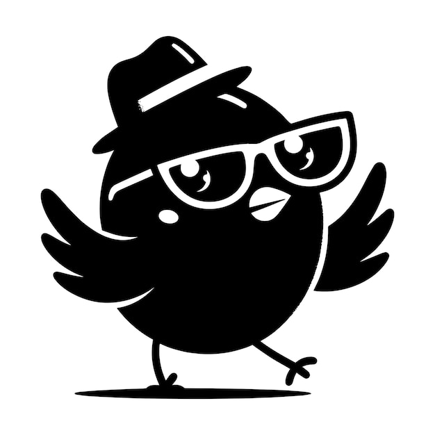 Funny Bird Svg