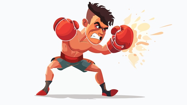 Vector funny boxer caricature man punching punchball 46 keywords adobe stock photos