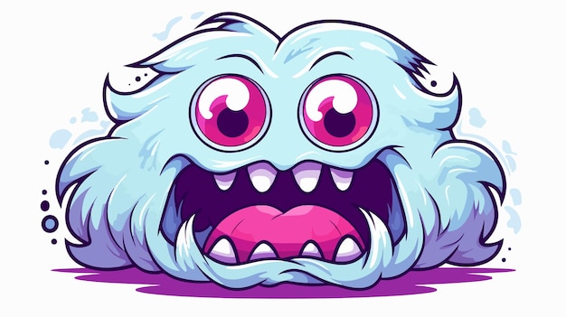 Funny Cartoon Halloween Monster Illustration for Spooky Designs