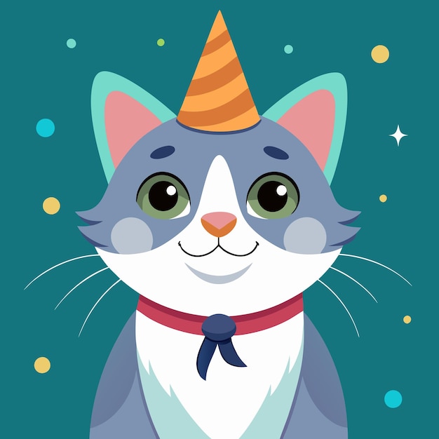 Funny cat vector art