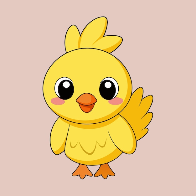 Funny Chicken Cartoon Vector Graphic