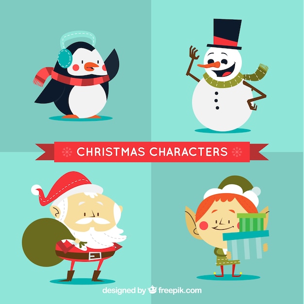 Funny christmas characters