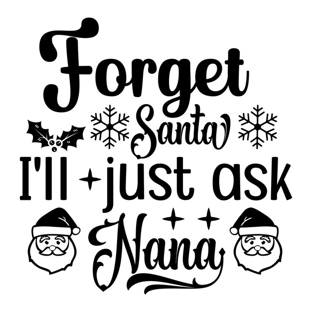 Vector funny christmas ornament svg design