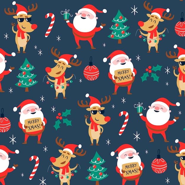 Funny christmas pattern