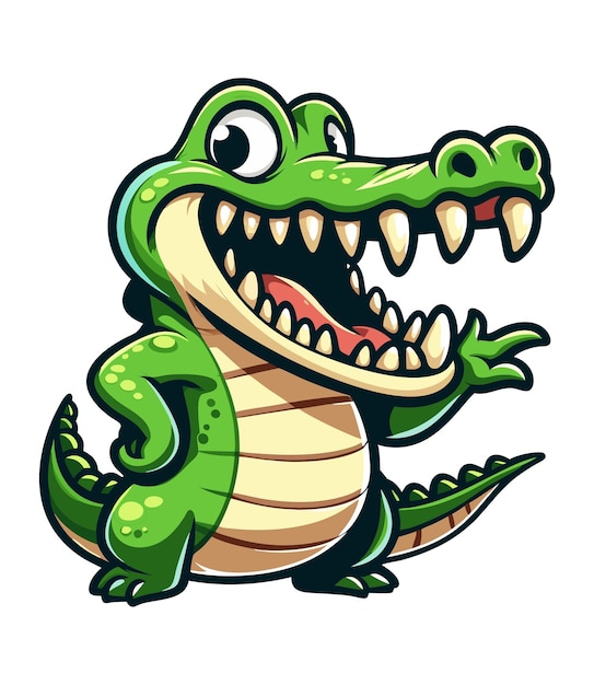 Funny Crocodiles clipart vector