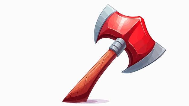 Vector funny and cute red axe vector illustration for great weapon designs