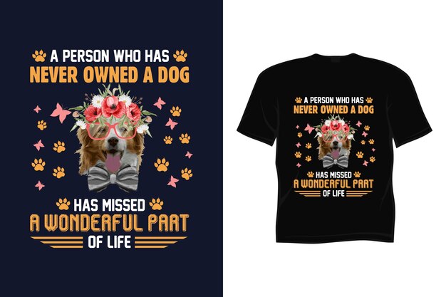 Vector funny dog tshirt design