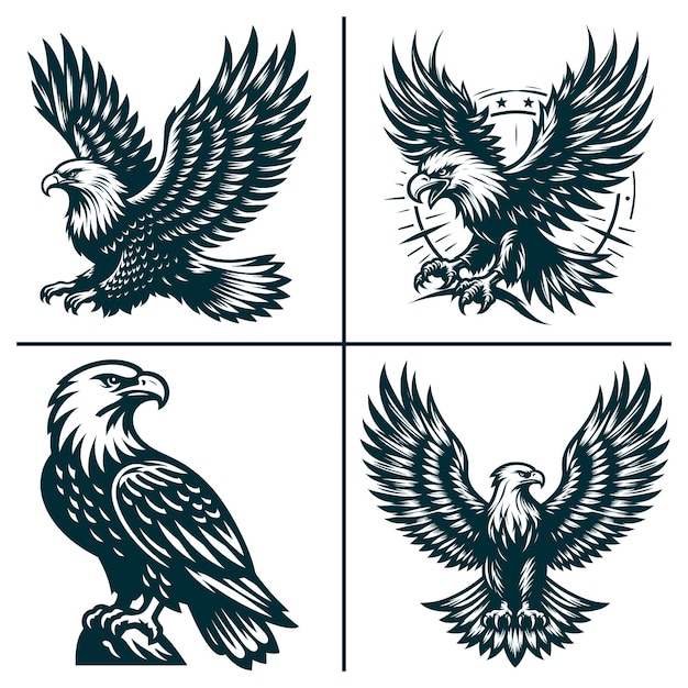 Funny Eagle silhouette Files Bundle Eagle Svg Bundle Eagle Veteran Vector Files Eagle Svg for Cricut