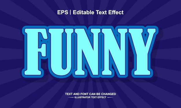 Funny editable text effect