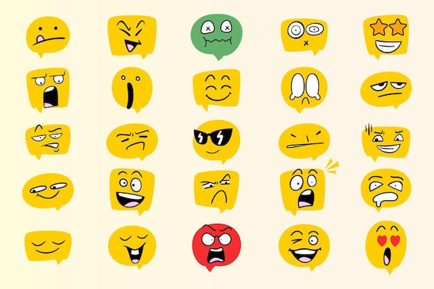 Funny Face Emoticon Bubble Bundle