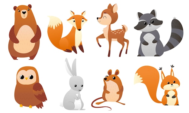 Funny forest animals