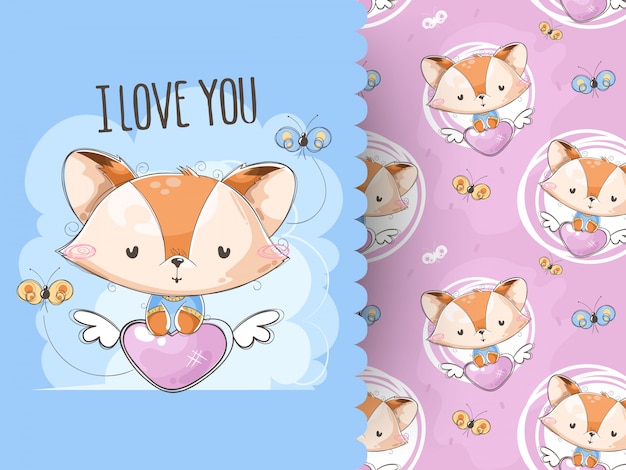 Funny fox   for pattern