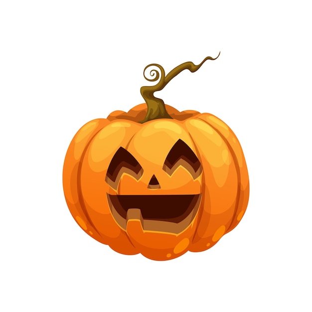 Funny Halloween pumpkin lantern holiday character