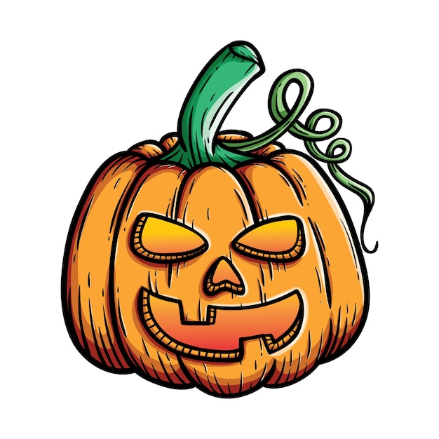 Funny halloween pumpkin