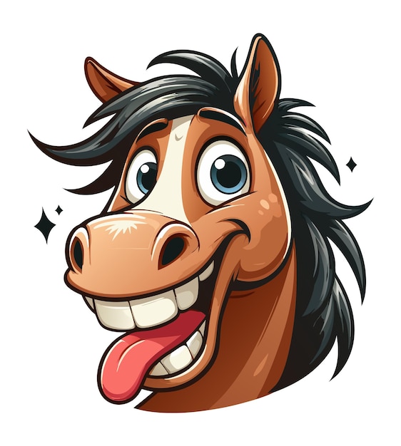 Funny Horses Clipart