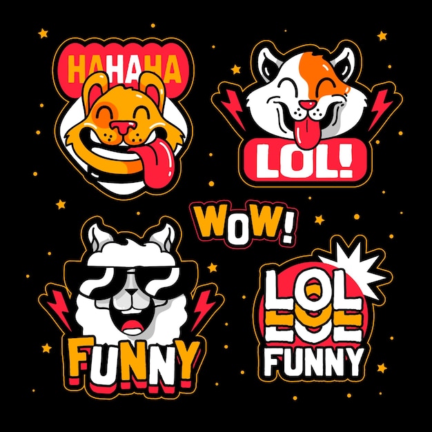 Funny lol sticker pack theme