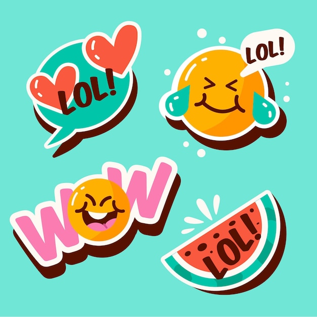 Funny lol stickers collection