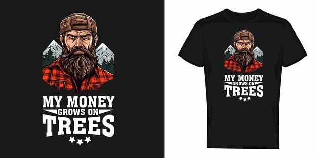 Vector funny lumberjack woodworker quotes vector design graphics for tshirt prints