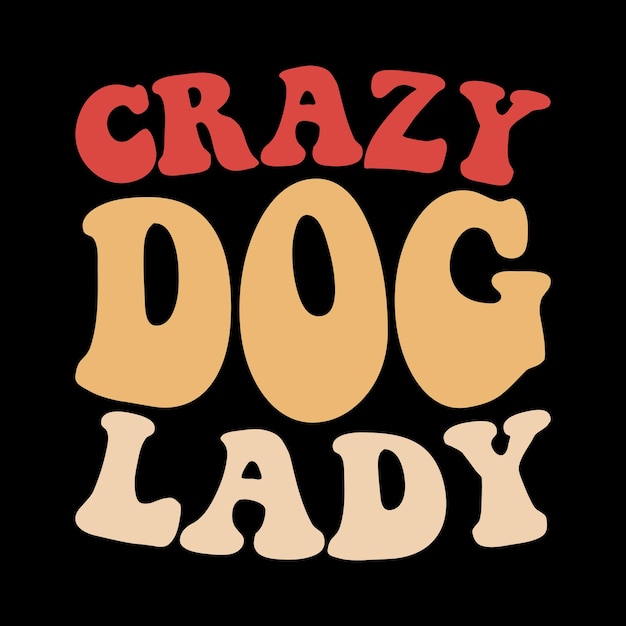 Funny Retro Vintage Badge Dog Sticker and Tshirt Design