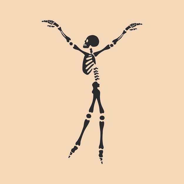 Funny Skeleton Cute character Skeleton Bones