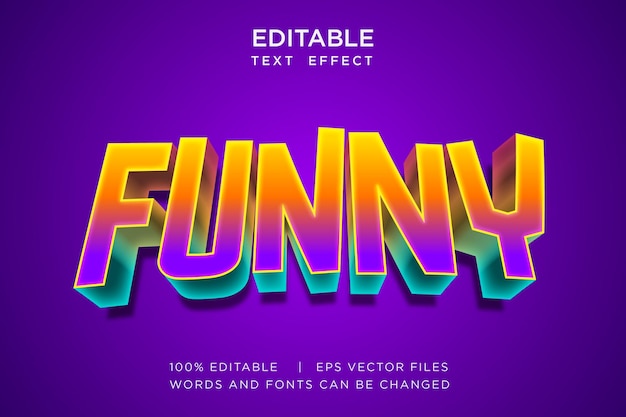 funny text effect template