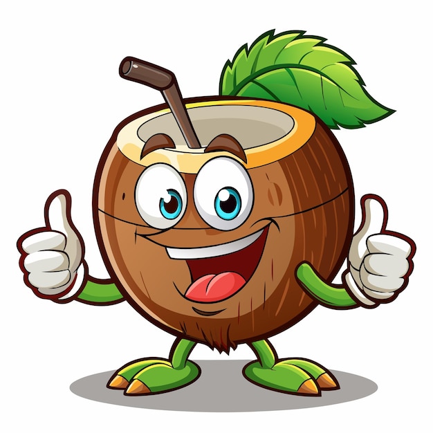 Vector funny vegetable cartoon character mascot